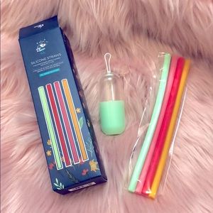 Silicone drinking straws  NIB